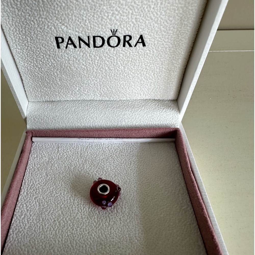Red bead fits on Pandora bracelet